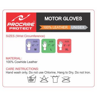 PROCARE PROTECT #1016 Motorbike Gloves 100% Cowhide Leather Pair (Black) SIZE(MEDIUM) June 2018 - 3 PROCARE PROTECT #1016 Motorbike Gloves 100% Cowhide Leather Pair (Black) SIZE(MEDIUM) - 3
