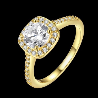 ROBBIE Jewelry Gold/Rose Gold/Silver Color Women Fashion Ring CubicZirconia Lovely Promise Engagement Ring - Intl June 2018 - 2 ROBBIE Jewelry Gold/Rose Gold/Silver Color Women Fashion Ring CubicZirconia Lovely Promise Engagement Ring - intl - 2