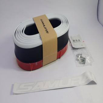 SAMURAI Rubber Lip Skirt Rubber Chin Protector (BLACK WITH WHITE LINING) June 2018 - 3 SAMURAI Rubber Lip Skirt Rubber Chin Protector (BLACK WITH WHITE LINING) - 3