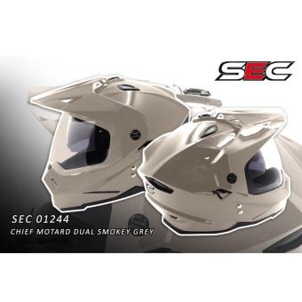 SEC 01244 Chief Motard Dual Smokey Grey Helmet (2017 Collection) June 2018 - 3 SEC 01244 Chief Motard Dual Smokey Grey Helmet (2017 Collection) - 3