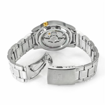 Seiko SNKK07K1 Automatic Silver Stainless Steel White Dial Gold Markings Men's Watch July 2018 - 3 Seiko SNKK07K1 Automatic Silver Stainless Steel White Dial Gold Markings Men's Watch - 3