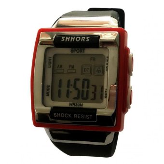 SHHORS Candy Sports Women Plastic Strap Watch (Black/Red) June 2018 - 3 SHHORS Candy Sports Women Plastic Strap Watch (Black/Red) - 3