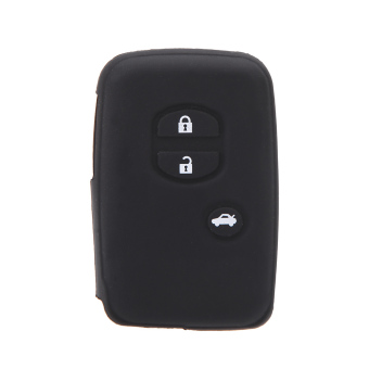 Silicone Skin Car Remote Fob Shell Key Holder Case Cover For ToyotaLand Cruiser Prado(2010) 3 Buttons. June 2018 - 5 Silicone Skin Car Remote Fob Shell Key Holder Case Cover for ToyotaLand Cruiser Prado(2010) 3 Buttons. - 5