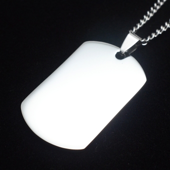Silver Tone English Our Father Lord's Prayer Dog Tag PendantNecklace 60cm - Intl June 2018 - 3 Silver Tone English Our Father Lord's Prayer Dog Tag PendantNecklace 60cm - Intl - 3