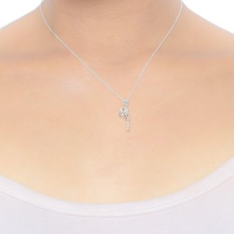 Silverworks N3926 Heart With Key And Lock Design Necklace June 2018 - 2 Silverworks N3926 Heart with Key and Lock Design Necklace - 2