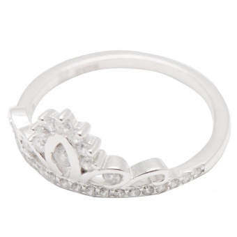 Silverworks R6203 Crown Design Ring (Silver) July 2018 - 2 Silverworks R6203 Crown Design Ring (Silver) - 2