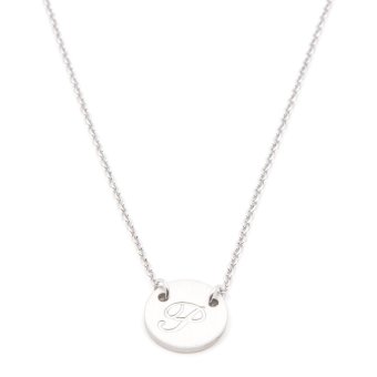 Silverworks X1800 Letter P Necklace (Silver) June 2018 - 4 Silverworks X1800 Letter P Necklace (Silver) - 4