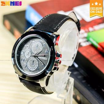 SKMEI 3999 Men's Fashion Leather Strap Sports Quartz Wrist Watch BLACK June 2018 - 3 SKMEI 3999 Men's Fashion Leather Strap Sports Quartz Wrist Watch BLACK - 3