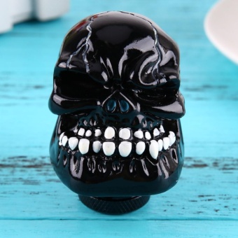 Skull Head Car Gear Shift Knob Modification Car InteriorAccessory(Black) - Intl July 2018 - 2 Skull Head Car Gear Shift Knob Modification Car InteriorAccessory(Black) - intl - 2