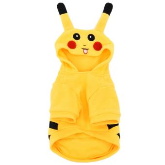 Smooch Pooch Pet Dogs Cotton Printed Clothes T Shirt With Hood(Yellow) - Meduim June 2018 - 2 Smooch Pooch Pet Dogs Cotton Printed Clothes T Shirt with hood(Yellow) - Meduim - 2