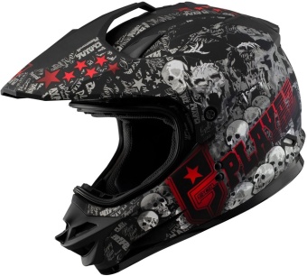 SOL Dual Sport Motard SS-1 PG Motorcycle Helmet (Glossy Black/Red) June 2018 - 2 SOL Dual Sport Motard SS-1 PG Motorcycle Helmet (Glossy Black/Red) - 2