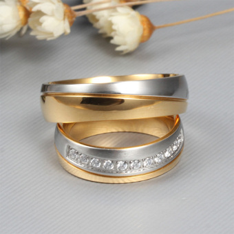 Stainless Steel 18k Gold Plated Wedding Engagement Band Couple Ring - Intl:Men Size 12 June 2018 - 5 Stainless Steel 18k Gold Plated Wedding Engagement Band Couple Ring - intl:Men Size 12 - 5
