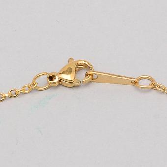Stainless Steel Frosted Cross Infinity Necklace - Gold July 2018 - 3 Stainless Steel Frosted Cross Infinity Necklace - Gold - 3