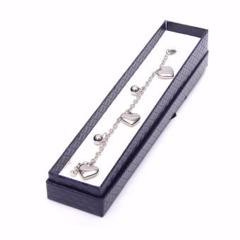 Stainless Steel Heart And Ball Charms Bracelet - Silver June 2018 - 2 Stainless Steel Heart and Ball Charms Bracelet - Silver - 2