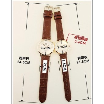 Swiss Men Boys Couple Watch Lovers Wristwatches Leather Belt Quartz Watches Men Simple Waterproof Thin Male Students Boyfriend Gift - Intl June 2018 - 3 Swiss Men Boys Couple Watch Lovers Wristwatches Leather Belt Quartz Watches Men Simple Waterproof Thin Male Students Boyfriend Gift - intl - 3