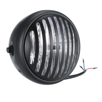 Universal 6.3 Inch Vintage Motorcycle Headlight Old School Design Grill Style For Harley Cafe Racer - Intl June 2018 - 3 Universal 6.3 Inch Vintage Motorcycle Headlight Old School Design Grill Style for Harley Cafe Racer - intl - 3