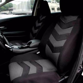 Universal Car Seat Cover Set 9Pcs Seat Covers Front Seat Back SeatHeadrest Cover Mesh Black And Gray June 2018 - 3 Universal Car Seat Cover Set 9Pcs Seat Covers Front Seat Back SeatHeadrest Cover Mesh Black and Gray - 3