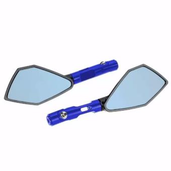 Universal Motorcycle Half CNC Aluminium Mirror Motorbike MotoRearview Side Mirror M8 M10 Universal For KAWASAKI HONDA SUZUKIYAMAHA DUCATI KTM (Blue) June 2018 - 3 Universal Motorcycle Half CNC Aluminium mirror motorbike motoRearview side Mirror M8 M10 Universal for KAWASAKI HONDA SUZUKIYAMAHA DUCATI KTM (Blue) - 3