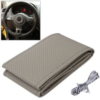 Universal PU Leather DIY Car Steering Wheel Cover Case With Needlesand Thread(beige) July 2018 - 3 Universal PU Leather DIY Car Steering Wheel Cover Case With Needlesand Thread(beige) - 3