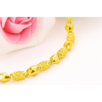 Vietnam 24k Gold Plated Charm Bracelet Women Jewelry Wholesale Brass Plated 24K Gold With Bell Ladies Bracelet Anklet - Intl June 2018 - 2 Vietnam 24k gold plated Charm Bracelet women jewelry wholesale brass plated 24K gold with bell Ladies bracelet anklet - intl - 2