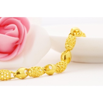 Vietnam 24k Gold Plated Charm Bracelet Women Jewelry Wholesale Brass Plated 24K Gold With Bell Ladies Bracelet Anklet - Intl June 2018 - 4 Vietnam 24k gold plated Charm Bracelet women jewelry wholesale brass plated 24K gold with bell Ladies bracelet anklet - intl - 4