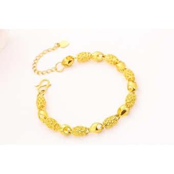 Vietnam 24k Gold Plated Charm Bracelet Women Jewelry Wholesale Brass Plated 24K Gold With Bell Ladies Bracelet Anklet - Intl June 2018 - 3 Vietnam 24k gold plated Charm Bracelet women jewelry wholesale brass plated 24K gold with bell Ladies bracelet anklet - intl - 3