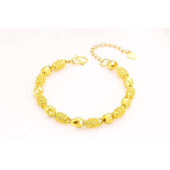 Vietnam 24k Gold Plated Charm Bracelet Women Jewelry Wholesale Brass Plated 24K Gold With Bell Ladies Bracelet Anklet - Intl June 2018 - 5 Vietnam 24k gold plated Charm Bracelet women jewelry wholesale brass plated 24K gold with bell Ladies bracelet anklet - intl - 5