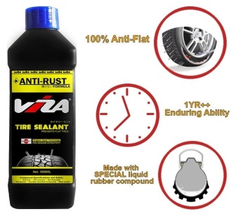 VIZA(R) Premium Tire Tyre Sealant 1L (1000ML) With 1 X 350ML June 2018 - 2 VIZA(R) Premium Tire Tyre Sealant 1L (1000ML) with 1 x 350ML - 2