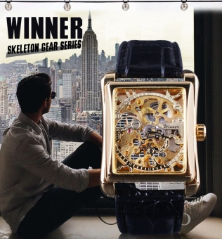 WINNER Men Black Skeleton Dial Automatic Mechanical SilverStainless Steel Watch - Intl June 2018 - 2 WINNER Men Black Skeleton Dial Automatic Mechanical SilverStainless Steel Watch - intl - 2