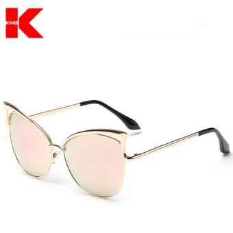 Women Cat Eye Sunglasses Fashion Sexy Celebrity Female Shades RetroCateye Big Hollow Metal Mirror Sun Glasses UV400 - Intl April 2018 - 2 Women Cat Eye Sunglasses Fashion Sexy Celebrity Female Shades RetroCateye Big Hollow Metal Mirror Sun Glasses UV400 - intl - 2