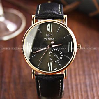 Yazole Men's Classic Deluxe Black Leather Strap Watch June 2018 - 3 Yazole Men's Classic Deluxe Black Leather Strap Watch - 3