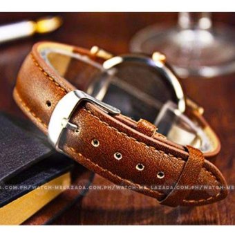 Yazole Men's Classic Deluxe Brown Leather Strap Watch May 2018 - 4 Yazole Men's Classic Deluxe Brown Leather Strap Watch - 4