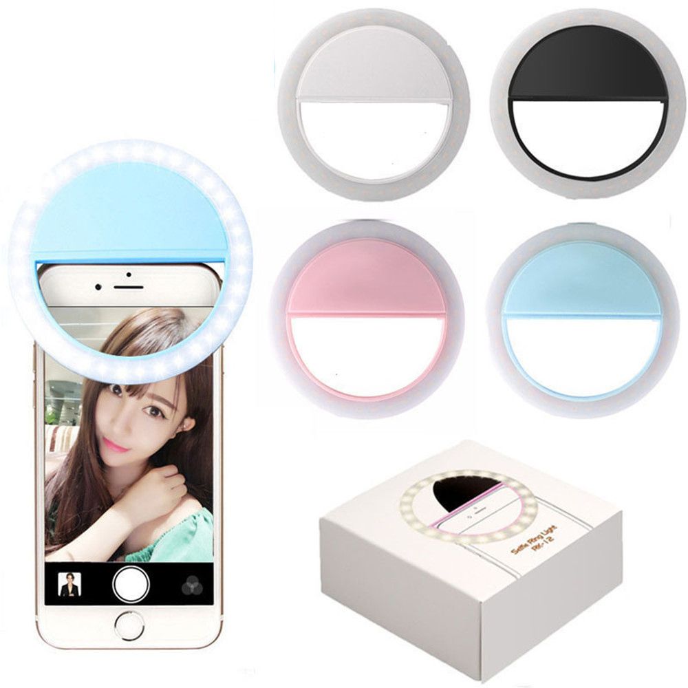 NQMODL SHOP Portable LEDS Dimmable Luminous Selfie Ring Light Mobile Phone Lens Fill Light Selfie Lamp