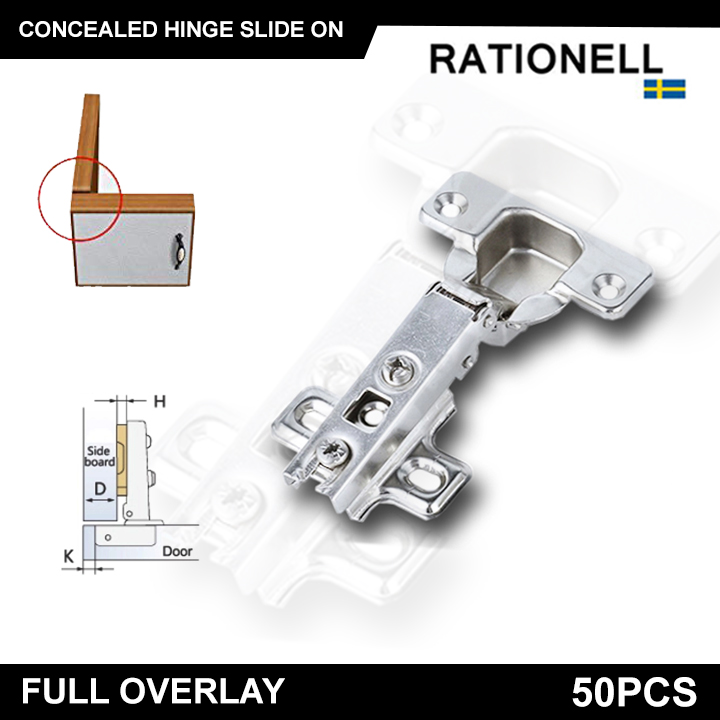 Rationell Concealed Cabinet Hinges Full Overlay 1 Bundle Of