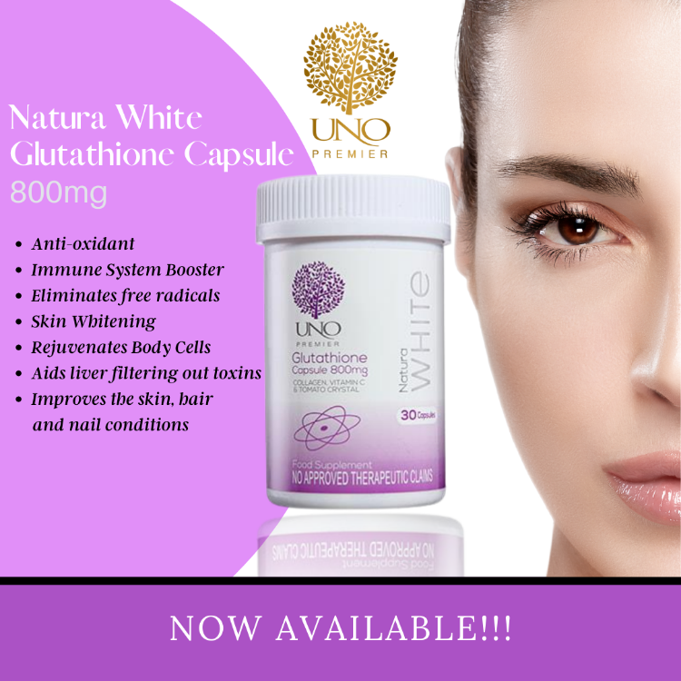 natura white glutathione capsule UNO Natura White Glutathione Collagen Whitening Capsules Skin Nourishment  Better Than Nekothione Capsule by Kath