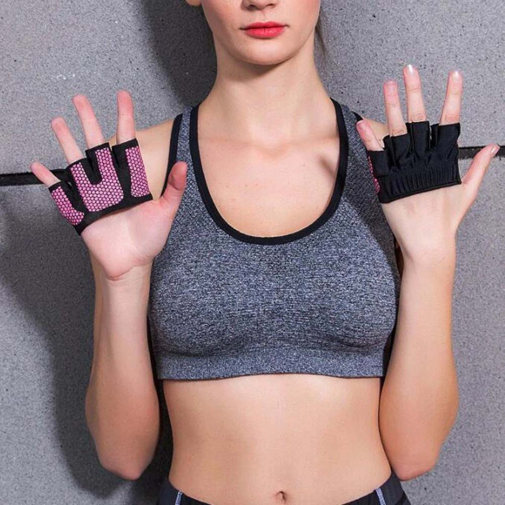 SOULLOV สี่นิ้ว1คู่เพาะกายออกกำลังกาย Half Finger Gym Hand นวมต่อยมวยการออกกำลังกายถุงมือออกกำลังกายถุงมือยกน้ำหนัก