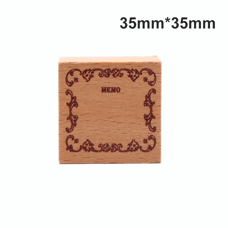 PINGZ Card Making Stamp Wood Mounted Rubber Stamps for DIY Crafts Scrapbooking Planner