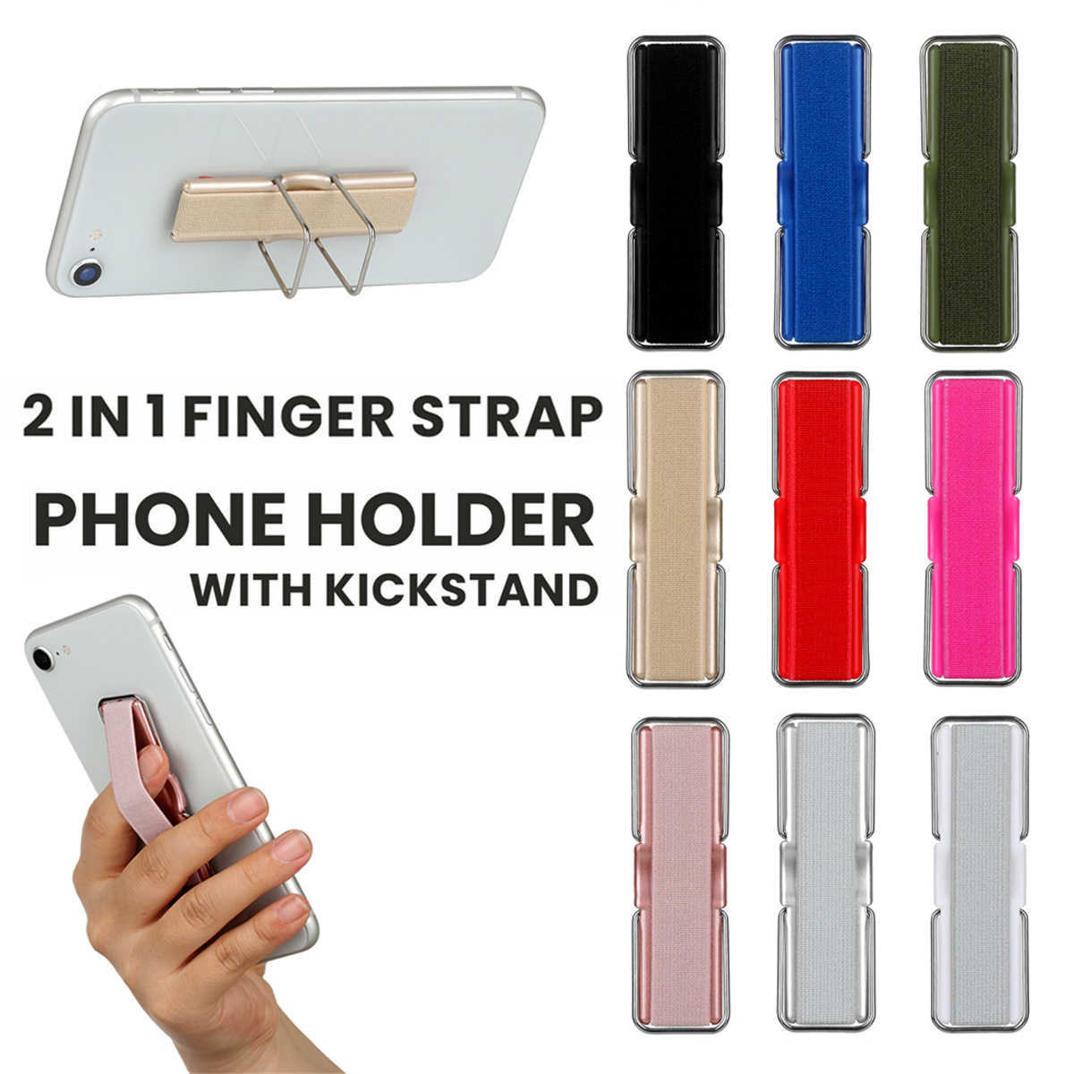 【COD】Thiết Thực Có Chân Đế, Điện Thoại Thông Minh Dây Đeo Ngón Tay Máy Tính Bảng iPhone iPad Giá Đỡ Điện Thoại, Tay Cầm Điện Thoại Di Động