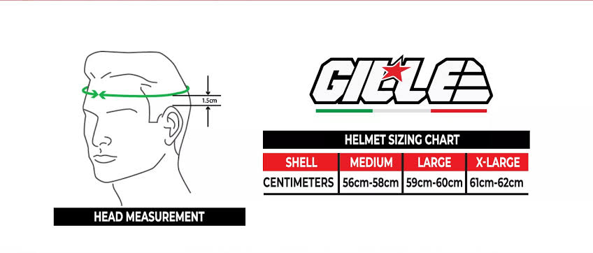 Gille Helmet Size Chart