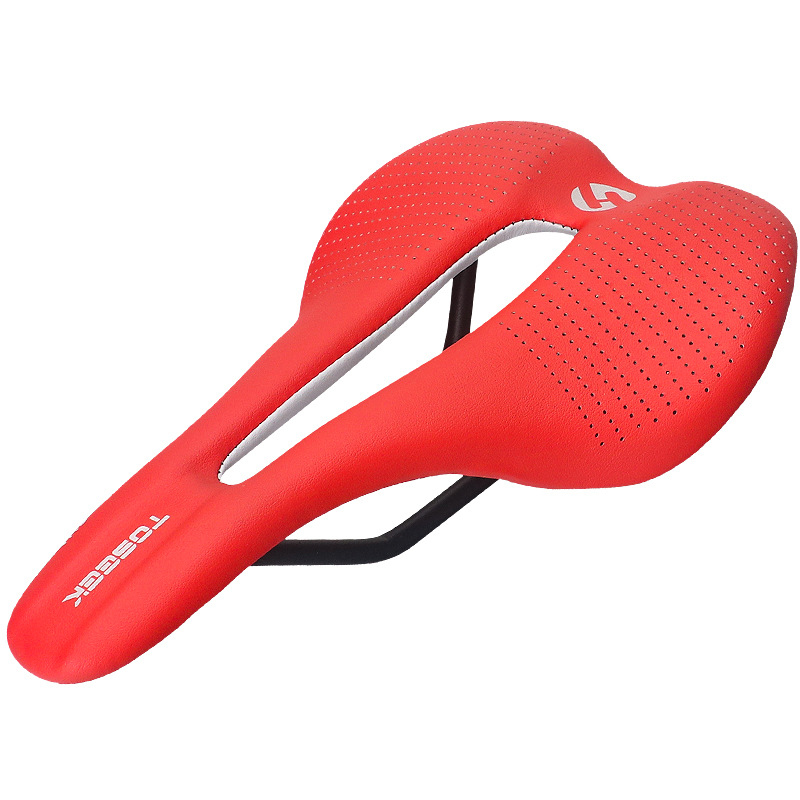 TOSEEK Bike Seat Bicycle Hollow Shockproof Bicycle Saddle for Women Men MTB Road Bike Saddle Fixed Gear