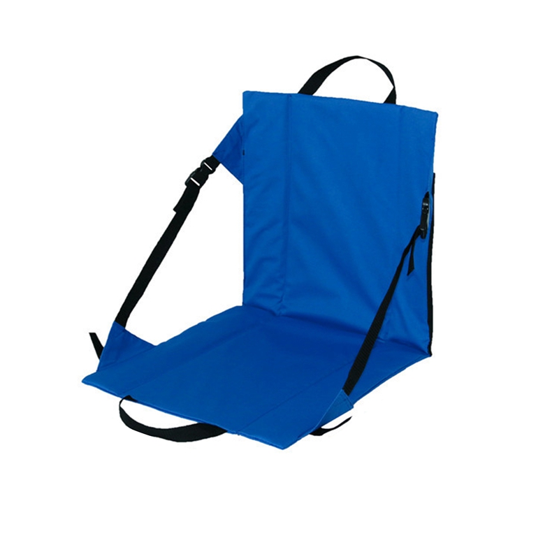 Camping Folding Seat Cushion with Backrest Outdoor Stadium Grass Beach