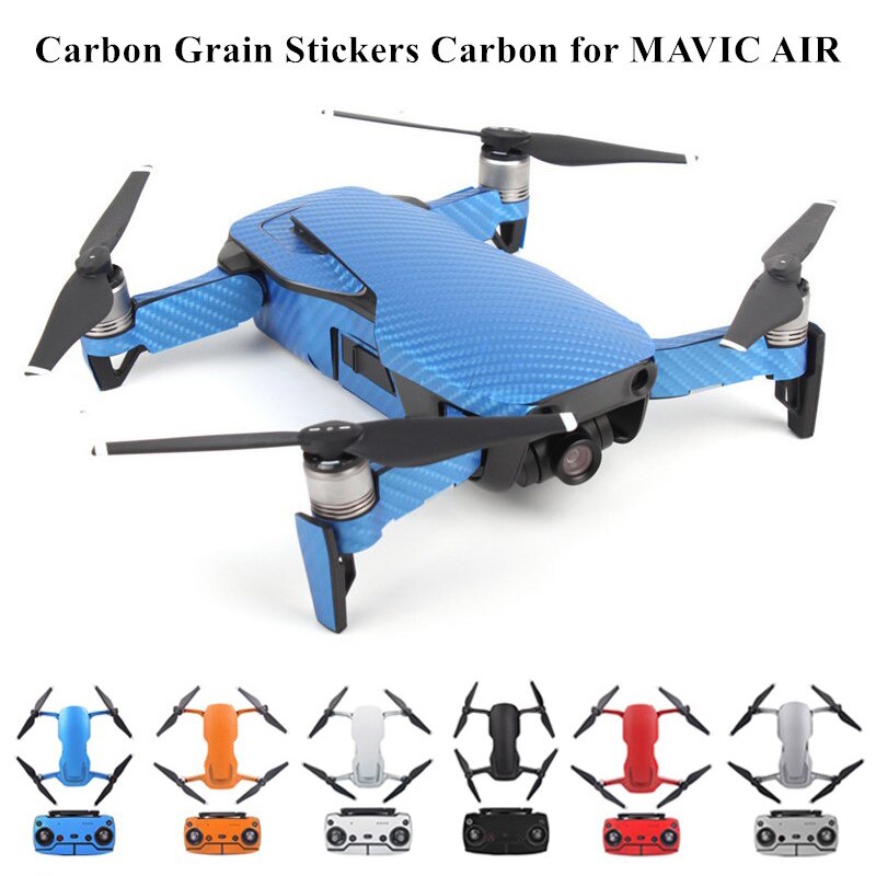 Miếng Dán Đồ Họa Hạt Carbon Chống Thấm Nước Cho DJI MAVIC AIR Miếng Dán Máy Bay Không Người Lái Da Bộ Đầy Đủ Đề Can Cho DJI MAVIC AIR