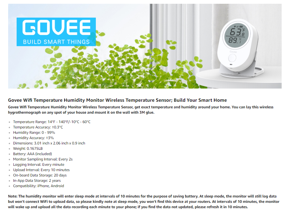 govee video baby monitor