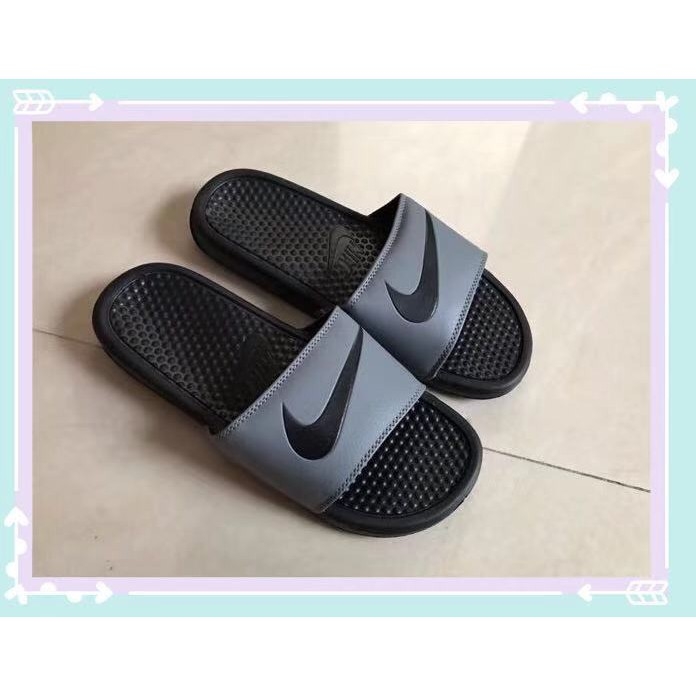 nike benassi gray