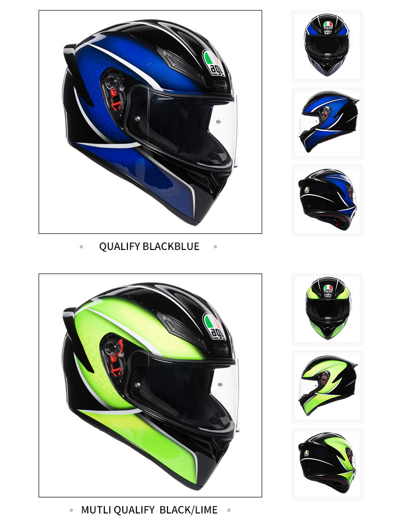 Agv k1 best sale qualify black blue