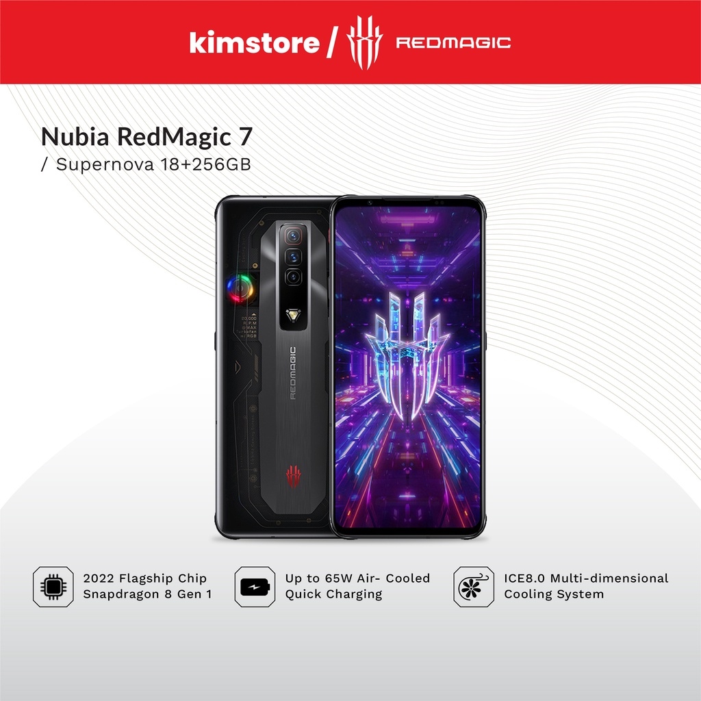 Kimstore Nubia RedMagic 7 18 256GB Ghost (Supernova) | Lazada PH