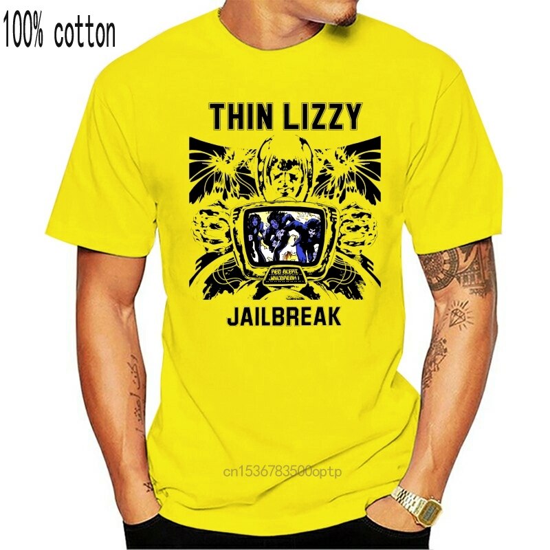 Thin Lizzy T Shirt Classic Band Logo Nouveau Officiel Homme Size XL 