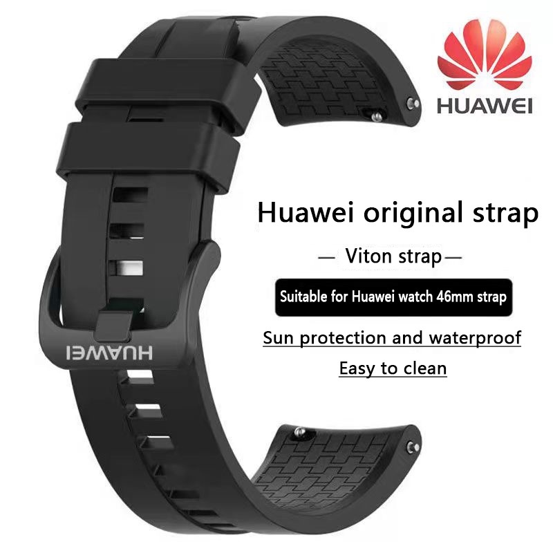 22mm original Huawei strap GT GT1 GT2e 2pro GT2 GT3 46mm fluoro rubber strap suitable for Huawei watch 3 3Pro GT Runner fashion sports strap Lazada PH