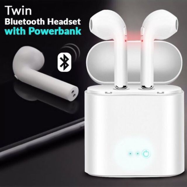 Bluetooth Headset How To Charge I7s Tws Airpods Cara Charger