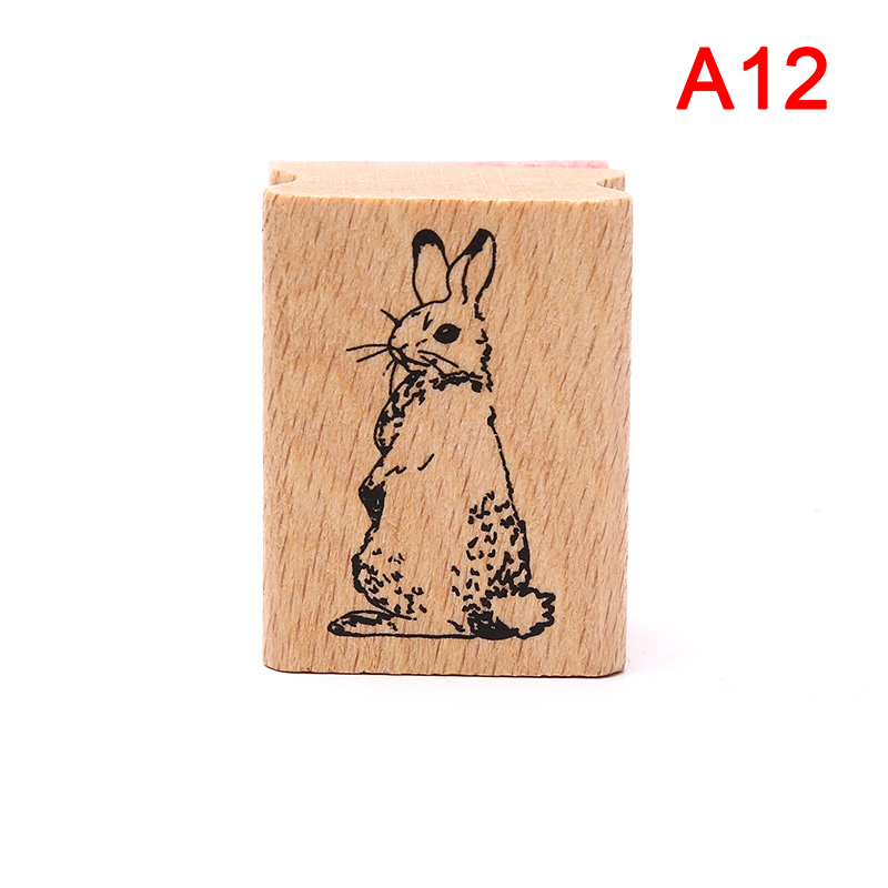 PINGZ Forest World Cute DIY Wooden Rubber Stamps Diary Scrapbooking Stamps Set